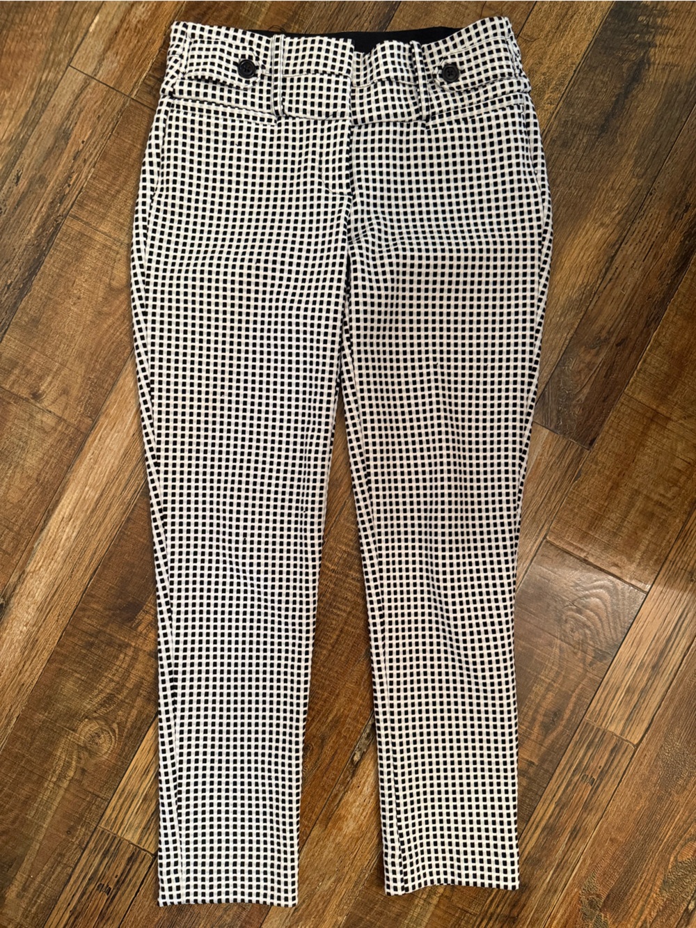 Candie's Black and White Grid Skirt